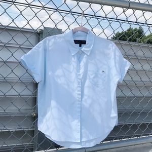 VANS BABY BLUE BUTTON UP